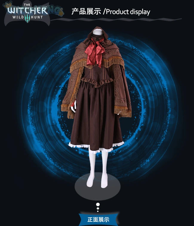 Game Bloodborne Cosplay doll The daughter of the universe Costume Shawl hat scarf handguard dress Halloween party Doll uniform