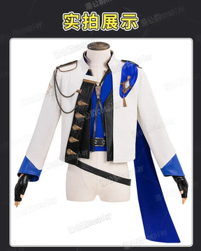 Final Fantasy XIV Lucian Prince's Attire Cosplay Costume Butler Prince's Jacket Uniform Halloween Carnival Party Clothing