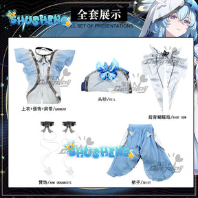 The Shorekeeper Cosplay Wuthering Waves Costume Lovely Dress Uniform Women Game Suit Halloween Party Outfit Role Play