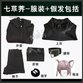 New Anime Yofukashi No Uta Cosplay Nanakusa Nazuna Cosplay Costume Call of The Night Cosplay Costume Halloween Coak Cloak