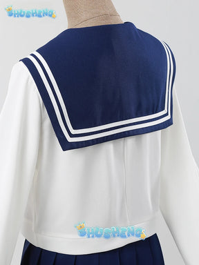 Noko Shikanoko Cosplay Costume Anime My Deer Friend Nokotan JK Sailor Skirt School Uniform Halloween Women