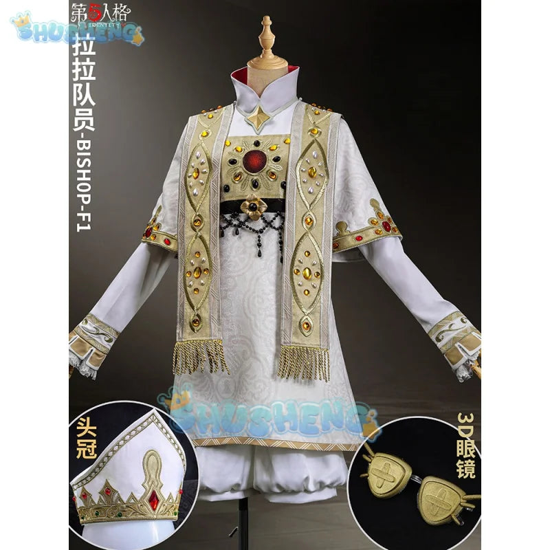 Identity V Cheerleader Skin BISHOP-f1 Cosplay Costume Game Suit Fashion Uniform Halloween Party Outfit Men