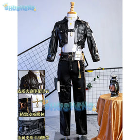 Wuthering Waves Rover Cosplay Costume Wig Male Uniform Main Character Resonator Necklace Halloween Party Women Men Props