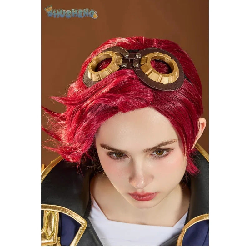 Vi heroine LOL Cosplay Arcane Season 2 costume Party Christmas Fashion Set and Accessories Props Men's and Women's Vi Uniform