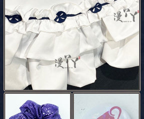 Blue Archive cosplay Misono Mika Cosplay Costumes  Princess Girl Wedding Satin Dress Shawl Headwear Suit Costume