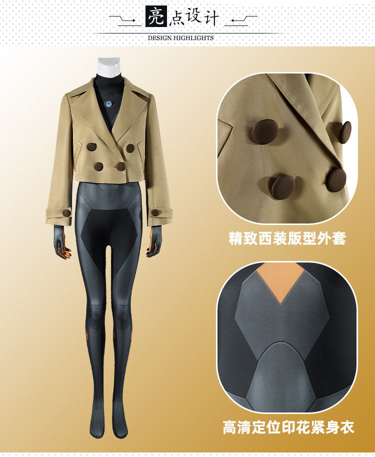 Shusheg-R Pokémon LEGENDS Z-A Emma Cosplay Costume Uniform Halloween Carnival Party Christmas Play Role Clothes Clothing for Women