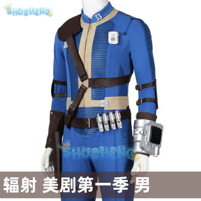 Hot Game Fallout Season 1 Overseer Hank Cosplay Costume Adult Mens Bodysuit Suits Halloween Carnival Costume