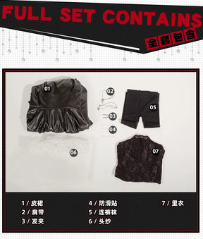 Anime Sakamoto Days Osaragi Cosplay Costume Dress Veil Stocking Assassin Taro Sakamoto Halloween Party for Women Prop