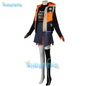 Wise Belle Cosplay Costume Game Zenless Zone Zero Jacket Top Pants with Props Full Set Suits Halloween Party Outfits Men Women