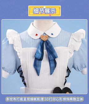 LoveLive μ's X GIGO Full Set Cosplay‌‌ Concert Costume Maid Uniform Halloween Carnival Party Christmas Play Role Clothing