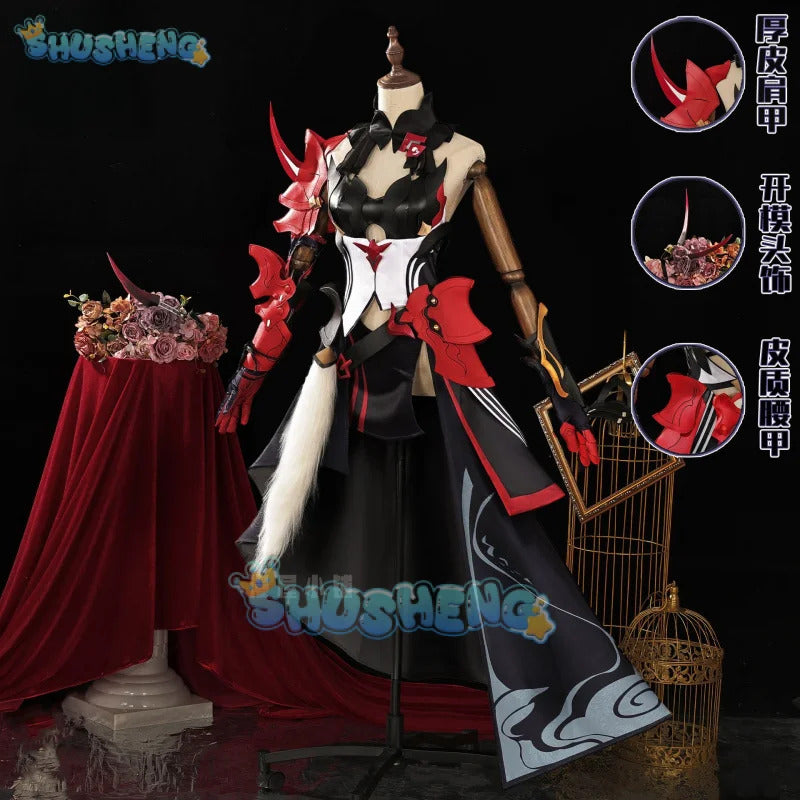 Honkai Impact 3 Raiden Mei Cosplay Costume Herrscher of Thunder Uniform Halloween Carnival Party Christmas Play Role Clothing