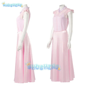 Glinda wicked cosplay costume disguise for adult women pink dress CTX female dresses fantasy outfit Halloween carnival suit