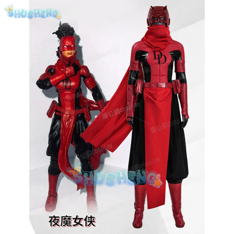 Elektra Cosplay Costume Elektra Natchios Uniform Halloween Carnival Party Christmas Play Role Clothes Clothing for Women