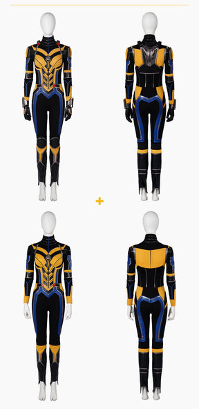 Hope Wasp Cosplay Movie Ant-Man and the Wasp Quantumania Hope Wasp Jumpsuit Suit Women Halloween Carnival Cosplay Costume