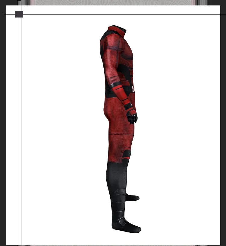 Daredevil‌ Cosplay Costume Jumpsuit Halloween Carnival Party Christmas Play Role Clothes Clothing for Men