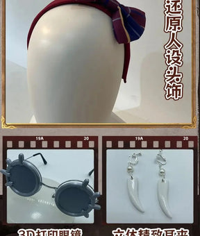Identity Ⅴ Patricia Dorval Enchantress Cosplay Costume Halloween party new dress jacket gloves glasses prop set women uniform
