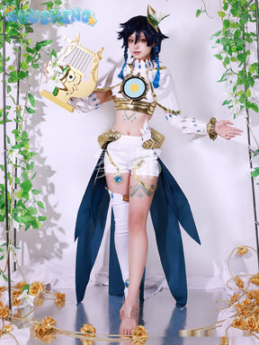 Genshin Impact Cosplay Costume Monde Fengshen Barbatos Comic Version Venti Costume Divine Costume Halloween Cosplay