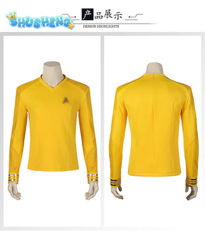 Star Movie Cosplay Trek Generations Coat Strange New Worlds Captain Christopher Pike Shirt Uniform Costume Party Carnival Suit