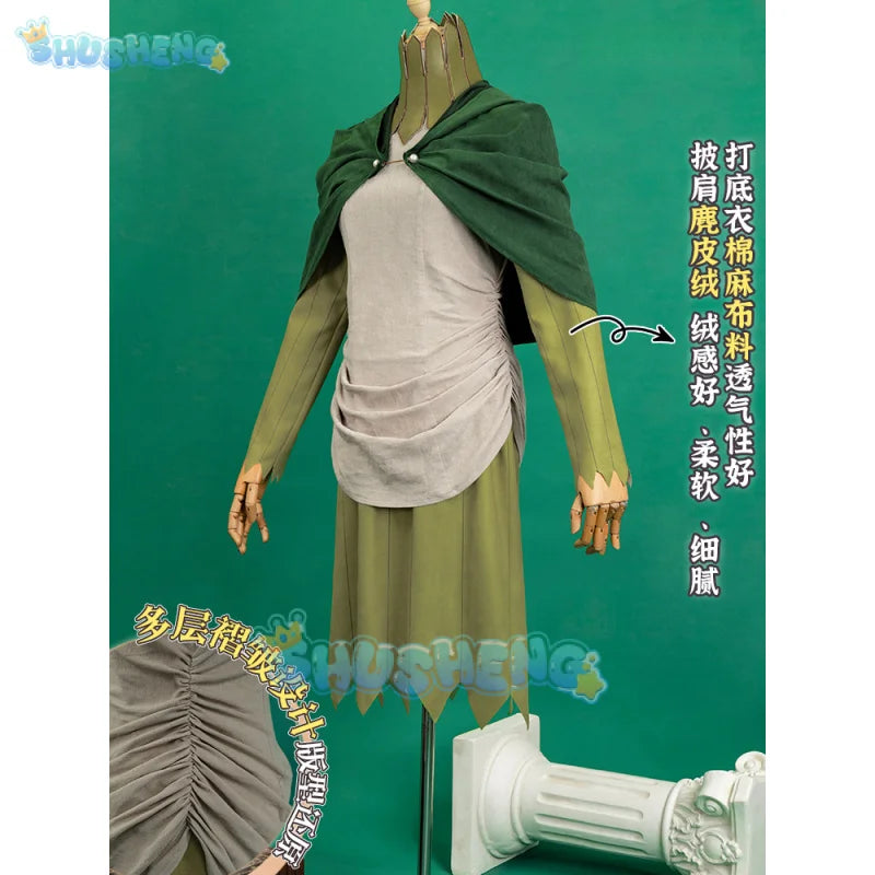 Anime Delicious in Dungeon Mithrun Cosplay Costume Wig Uniform Cloak Captain Mithrun Canaries Halloween Party Women Men Props