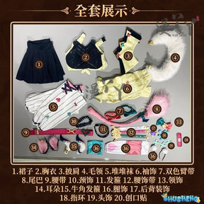 Genshin Impact Vareesa Cosplay Costume - Full Set Anime Game Roleplay Outfit with Accessories