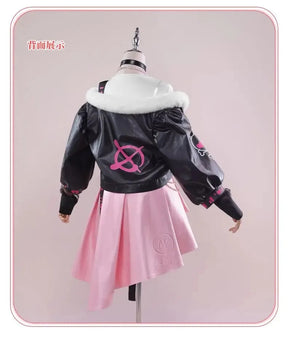 Luo Tianyi  Virtual idol Cosplay Vsinger underground rock Costume Coat dress earring prop set Halloween fashion women uniform