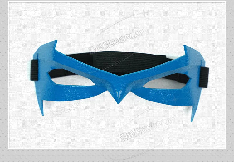 Shusheng-R Nightwing Dick Grayson Cosplay Costume 3D Jumpsuit Catsuit Zentai Man Halloween Party Bodysuit Shoes