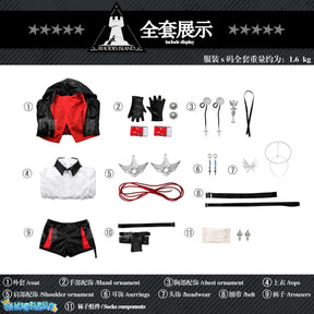 Arknights Exusiai the New Covenant Cosplay Costume Halloween Game Suit Women Outfits New Suit Anime Clothes COSFun