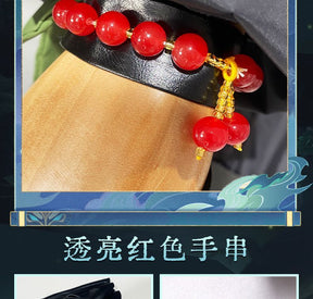 Xiao Game Genshin Impact Subduing demons Xiao Cosplay Costume Coat props accessories Ring tattoo handsome Halloween party set