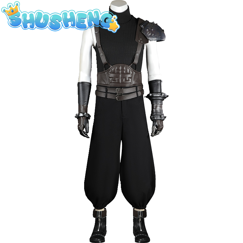 Game Final Fantasy VII Cloud Strife Cosplay Costume  Outfits Uniform Full Suit Halloween Party Costumes