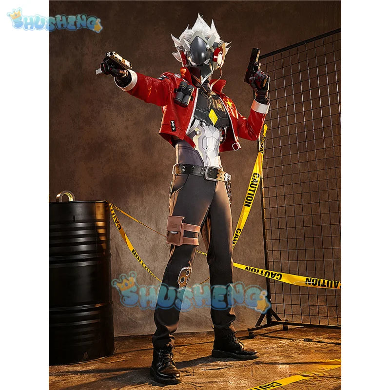 Zenless Zone Zero Billy Kid Cosplay Costume Wig Game Uniform Props Cunning Hares New Eridu Halloween Party for Women Men