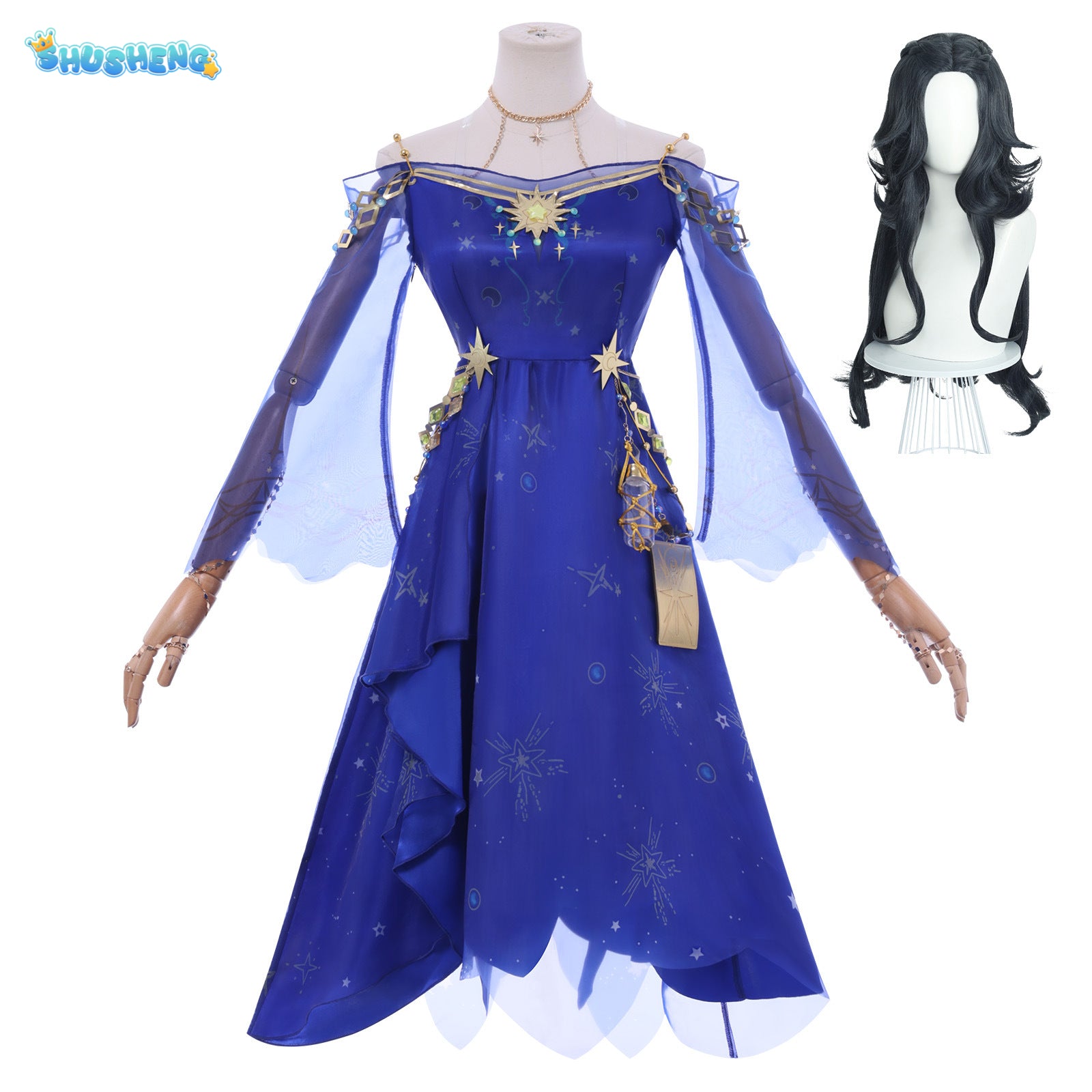 Game Identity V Cosplay Ada Mesmer Costume Purple Dress Elegant Clothes Psychologist Role Play Outfit Full Set for Women