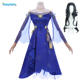 Game Identity V Cosplay Ada Mesmer Costume Purple Dress Elegant Clothes Psychologist Role Play Outfit Full Set for Women