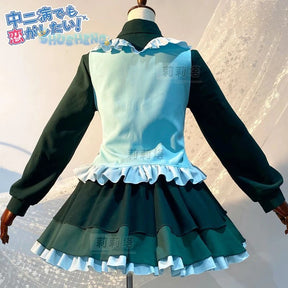 Takanashi Rikka Cosplay Love, Chunibyo & Other Delusions Costume Wig and Skirt Support Cute Lolita Party Carnival Girl man Set