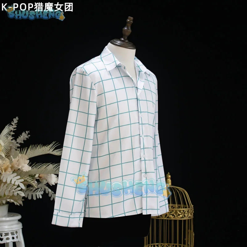 KPop Demon Hunters Saja Boys Jinu Cosplay Costume Uniform Halloween Carnival Party Christmas Play Role Clothes Clothing