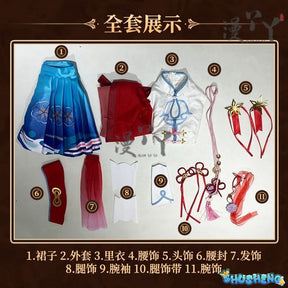 Honor of Kings Xi Shi Dress Game Cosplay Costume Full Set Hallowmas Christmas Role Play Women