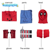 Spider-Man Costume Cosplay Peter Parker Spiderman Casual Suit Movie Spider-Man : Homecoming Cosplay Costume Halloween