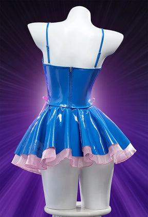 Black Magician Girl BMG Cosplay Dark Magician Girl DMG Costume Sweet leather top skirt headwear prop set Halloween women uniform
