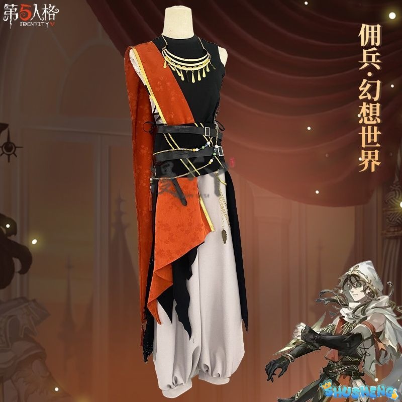 Identity V Naib Subedar Cosplay Costume Mercenary Cos Handsome Fashion Uniforms Activity Party Role Play Clothing Game