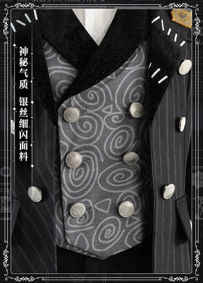 Twisted Wonderland idia Cosplay Costume Coat vest shirt pants tie brooch glove set Halloween high-quality Woman Man idia uniform