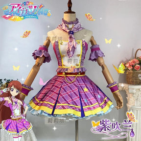 Kiriya Aoi shibuki ran Cosplay Anime Aikatsu！Costume Sweet Cute Lolita Dress  Accessories prop Halloween Party Women's Uniform