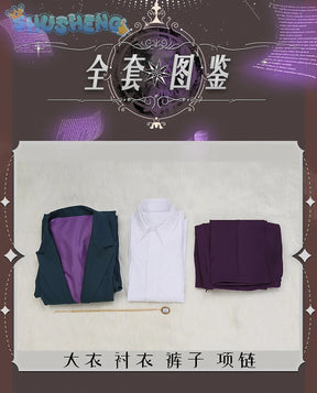 Agatha Harkness Cosplay Prof. Emeritus Harkness Costume Movie coat shirt pants necklace carnival party men women suit uniform