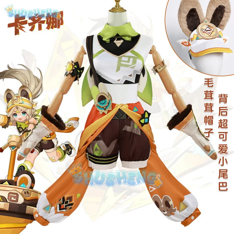 Kachina Cosplay Game Genshin Impact Costume Gorgeous Elegant Combat Uniforms Halloween Party Role Play Clothing