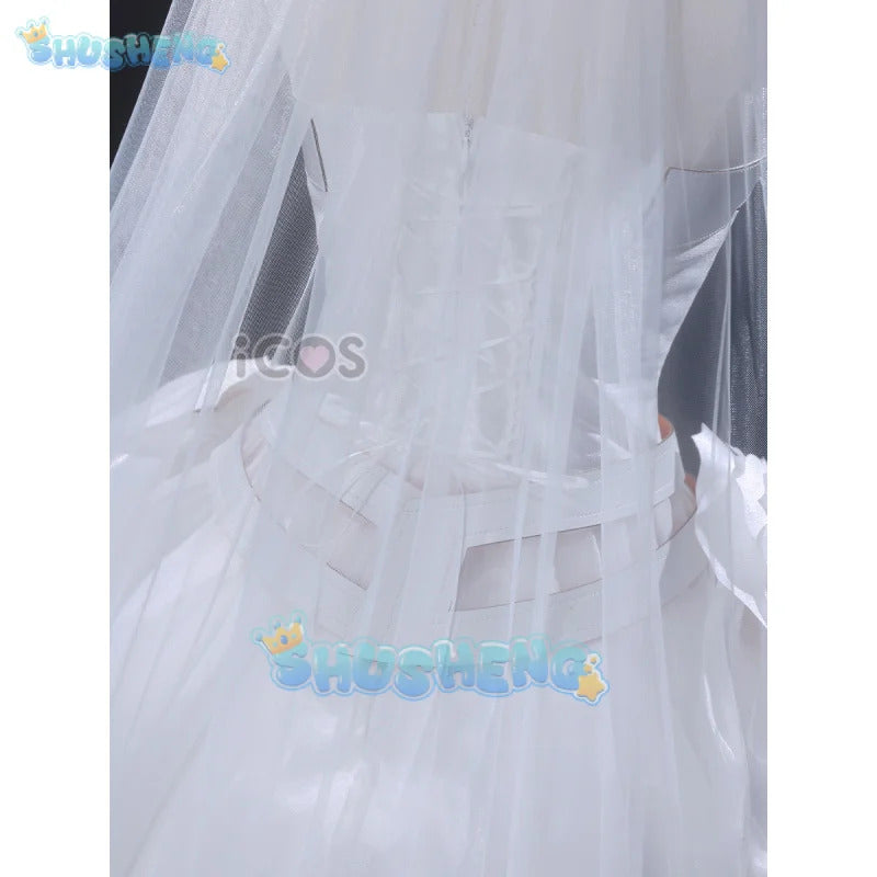 DARLING in the FRANXX Zero Two Cosplay Costume 02 Wedding Dress Uniform Halloween Carnival Party Christmas Play Role  Clothing