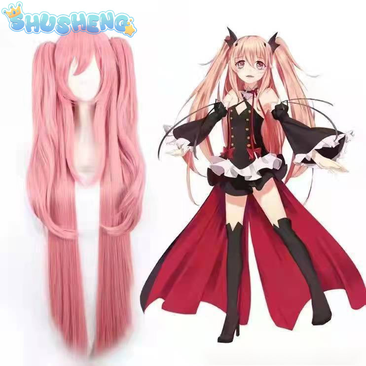 Krul Tepes Cosplay Seraph of The End Seraph of The End Vampire Uniform Wig Dress Headwear Cos Halloween Party Carnival Party Set