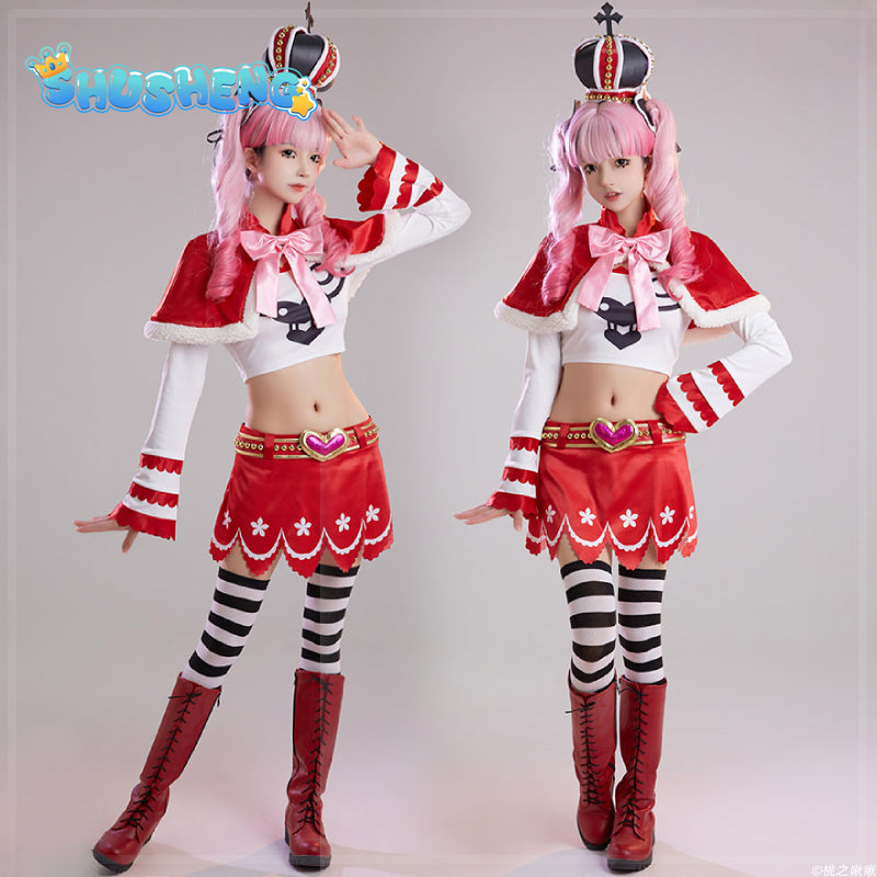 ONE PIECE Perona Cos Costume Mononoke Princess Cosplay Christmas Suit Anime Female Costume Performance Costume Helloween