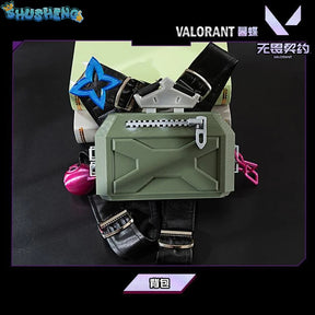 Clove Cosplay costume Game Valorant Cosplay【S-2XL 】 Shusheng Valorant Clove Cosplay Backpack Women Costume VALORANT Plus Size