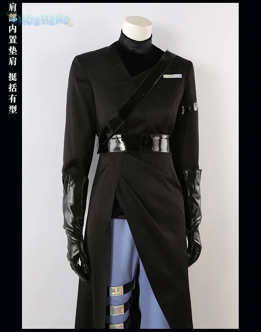 Alien Stage Anime Ivan Cosplay Black Sorrow Cosplay Black Wig Role Playing Party Pants Belt Halloween Carnival Costume Outfit