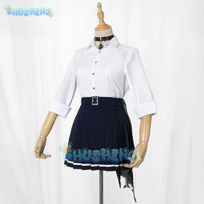 Ellen Joe Cosplay Costume Game Zenless Zone Zero Cosplay Women Cute JK Uniform Ellen Joe Cosplay Tail