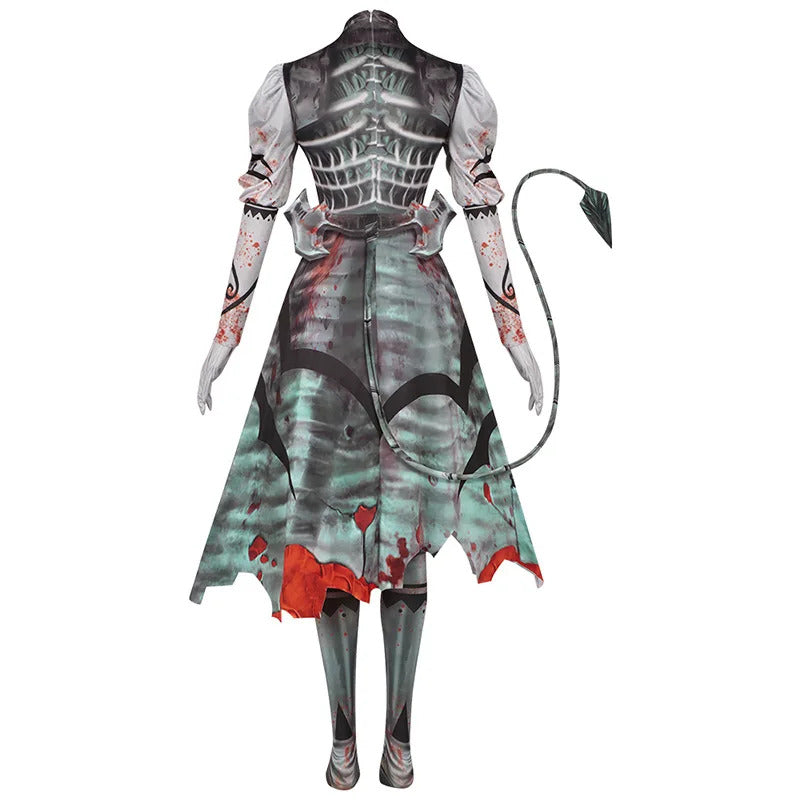 New Alice Cosplay Game Alice: Madness Returns Costume Dark Night Devil Tail Dress Gloves Pants Sexy Set Party Carnival Uniform
