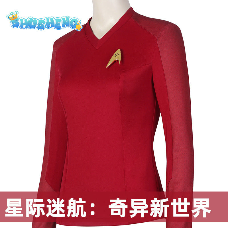 In Stock Star Trek: Strange New Worlds Cosplay Top Halloween Christmas Party Costume Cos Clothes Stage Performance Role Play